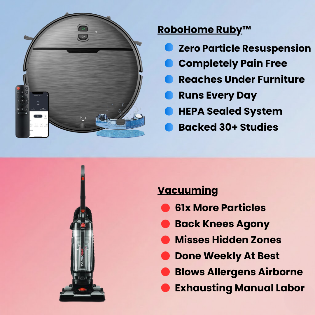 Ruby Robot Vacuum and Mop for Allergens