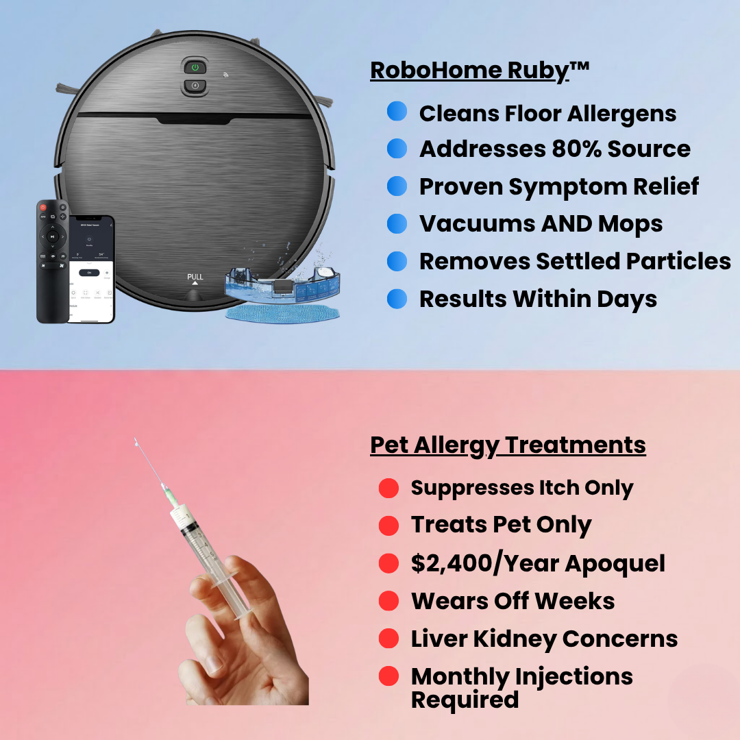 Ruby Robot Vacuum and Mop for Allergens