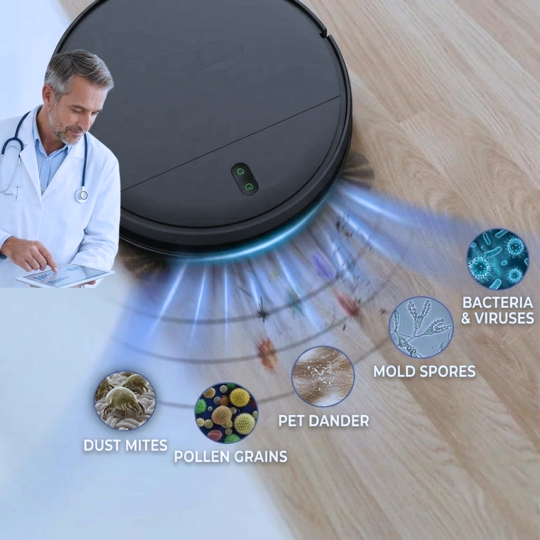 Ruby Robot Vacuum and Mop for Allergens